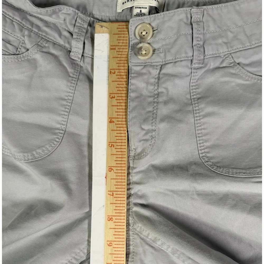Banana Republic Pants Womens 6 Chino Trouser Low Rise Boot Flare Stretch Y2K